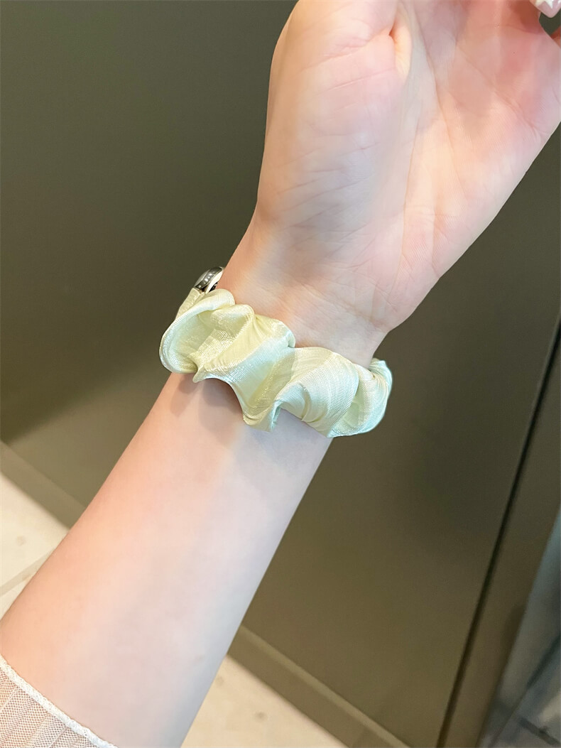 夏天透氣大腸髮圈錶帶適用apple watch