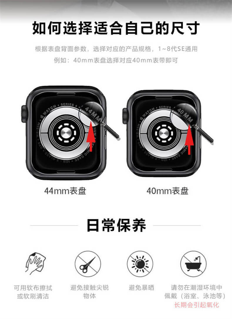 《滿天星》奢華鑲鑽金屬錶帶適用apple watch