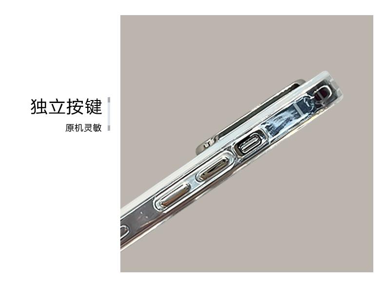 黑色蝴蝶結支架鏈條iPhone手機殼