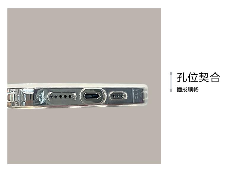 黑色蝴蝶結支架鏈條iPhone手機殼