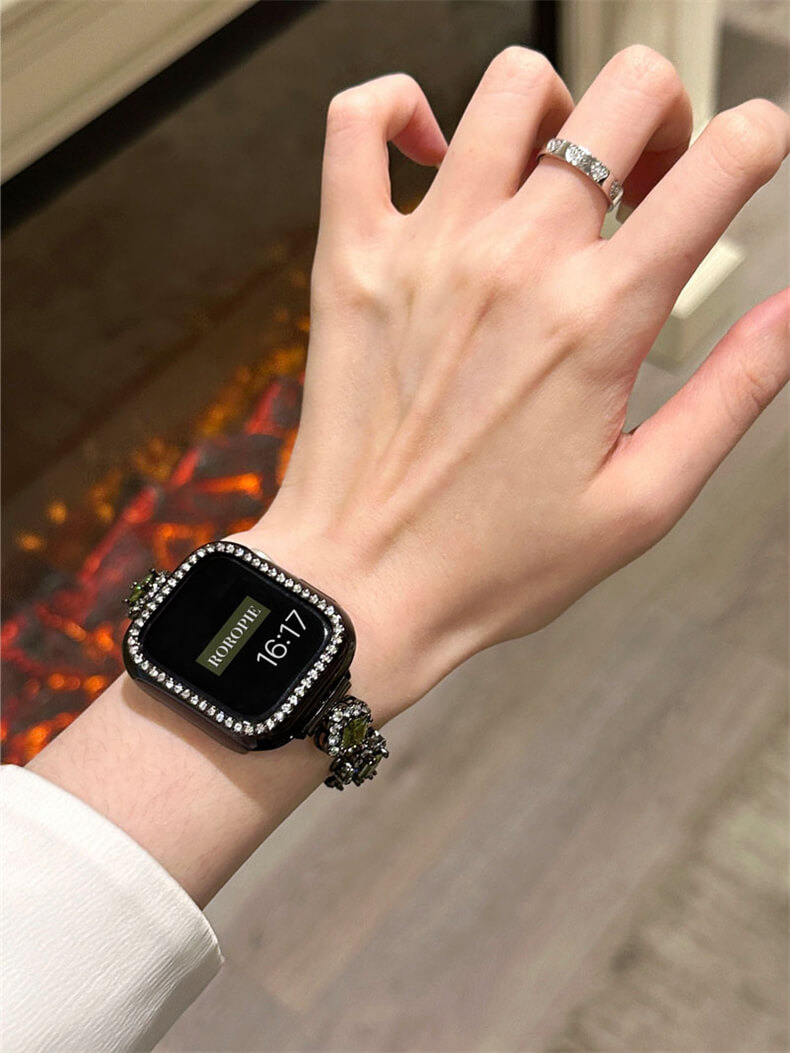 四葉草鑽石apple watch奢華氣質錶帶