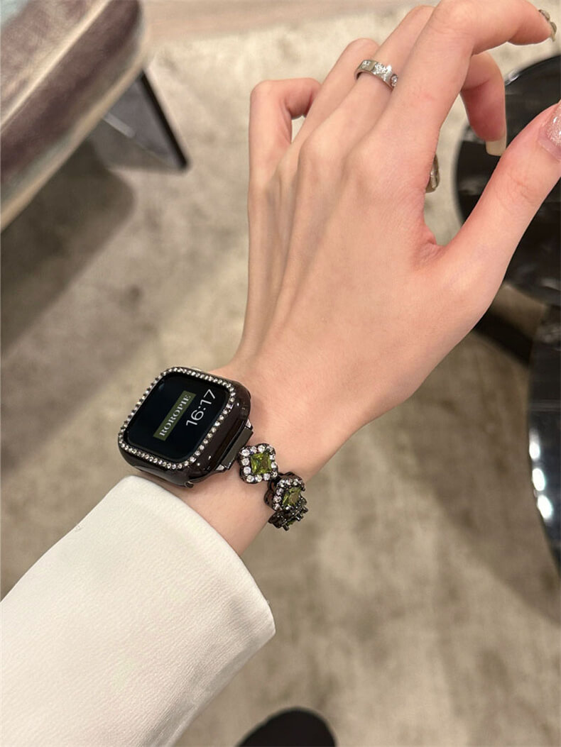 四葉草鑽石apple watch奢華氣質錶帶