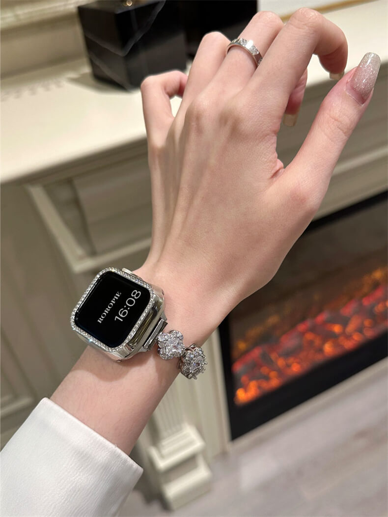 四葉草鑽石apple watch奢華氣質錶帶