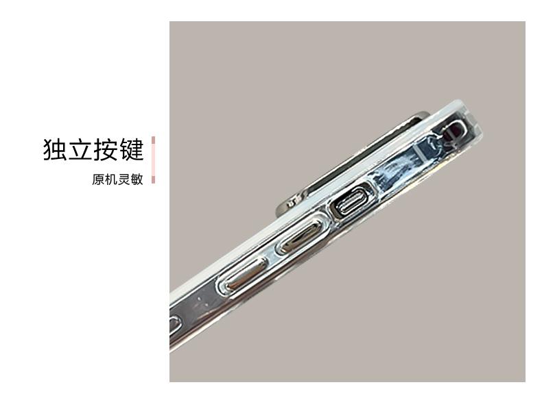 【iPhone 16】香檳色蝴蝶結羽紗紋手機殼適用蘋果